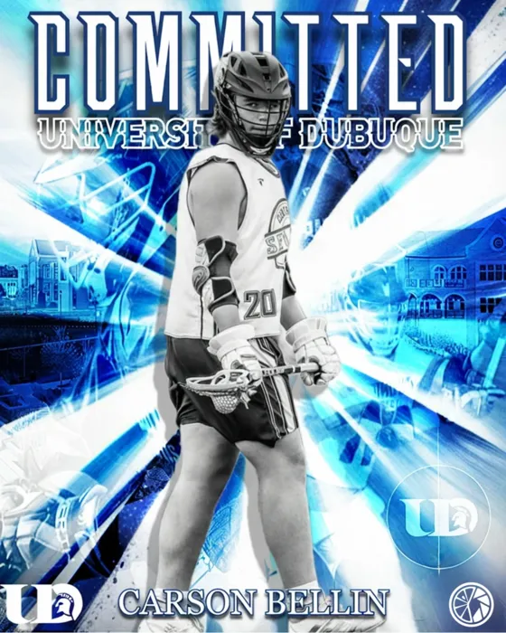 Lacrosse college commitment graphic